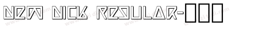 New Nick Regular字体转换